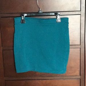 Forever 21 aqua blue mini skirt